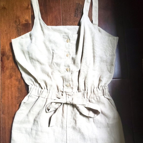 Diva linen cream romper size small - Picture 1 of 6
